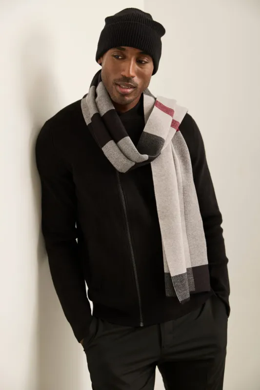Check Knit Scarf sold by Tristan Style