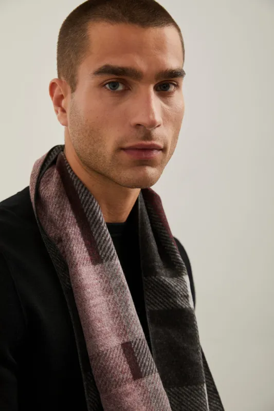 Stripes design brushed scarf sold by Tristan Style