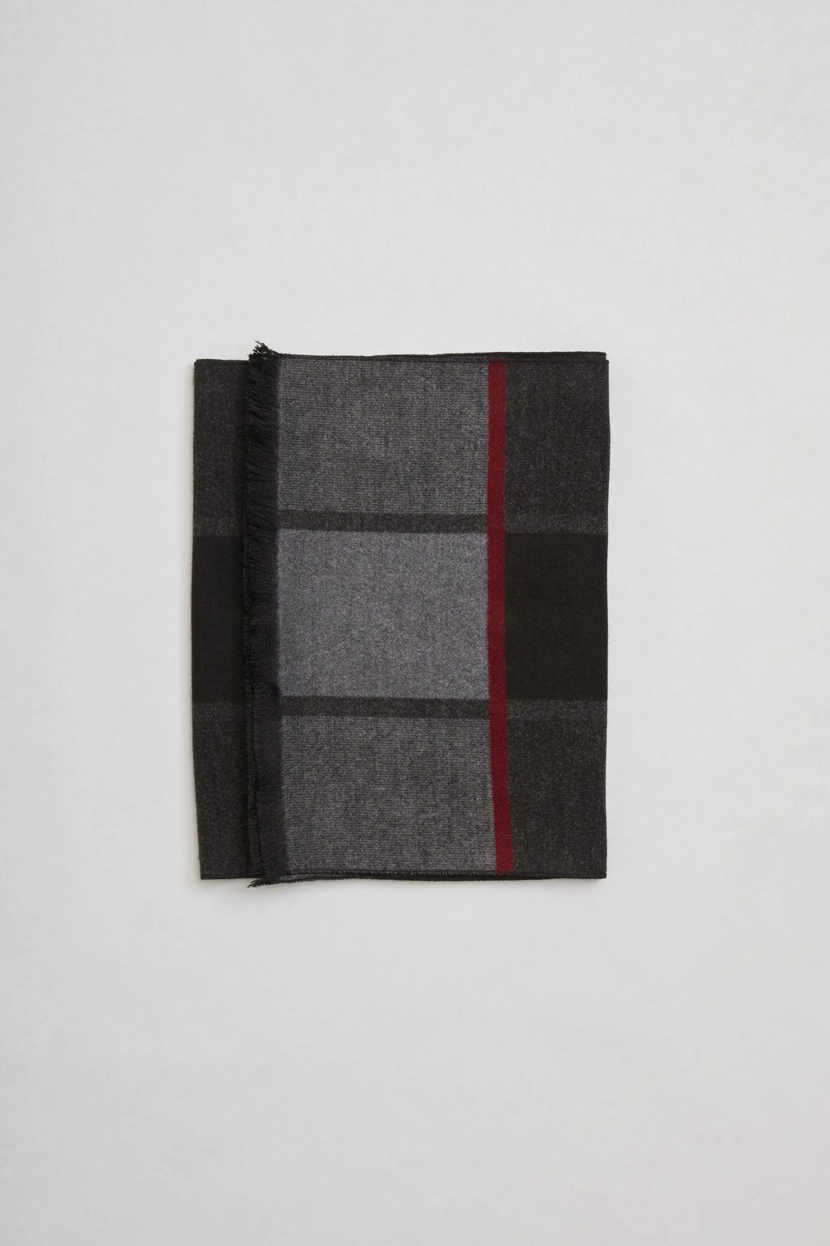 Plaid design brushed scarf sold by Tristan Style product image thumbnail 4