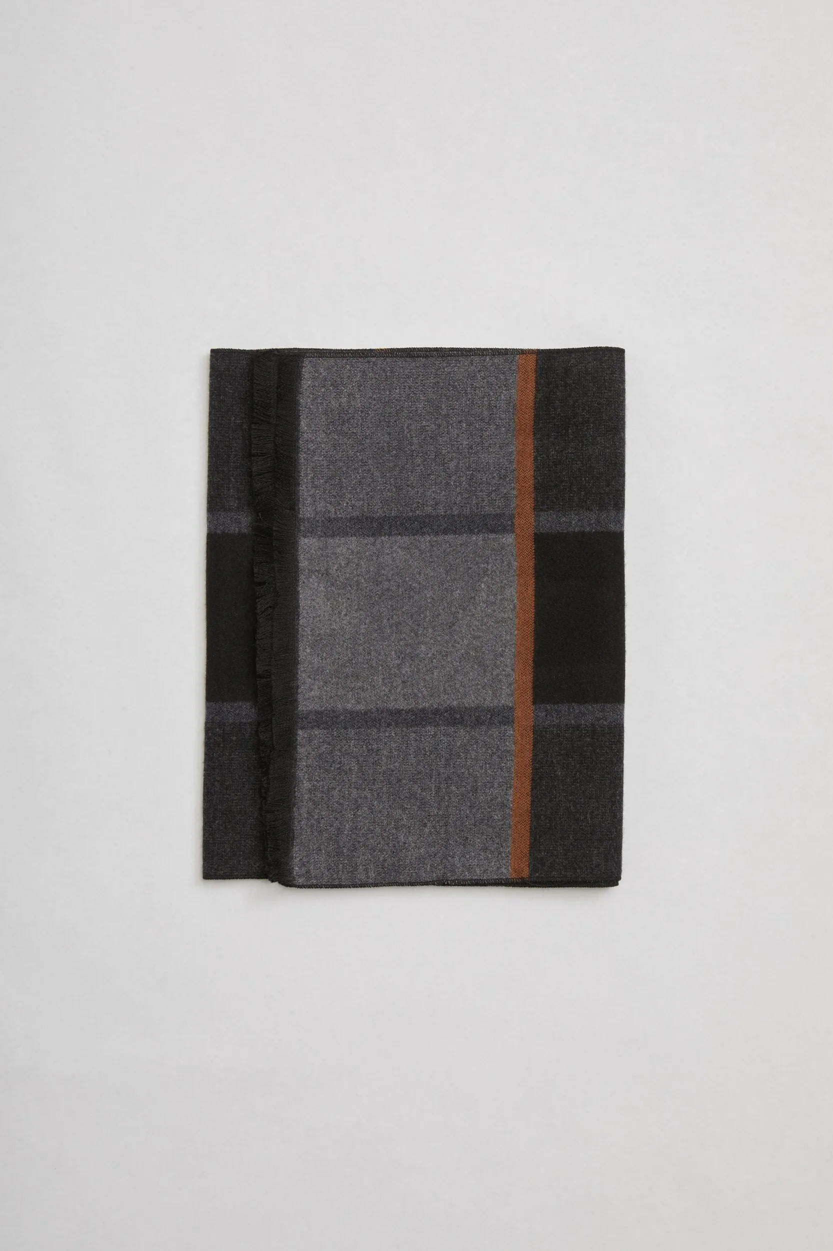 Plaid design brushed scarf sold by Tristan Style product image thumbnail 2