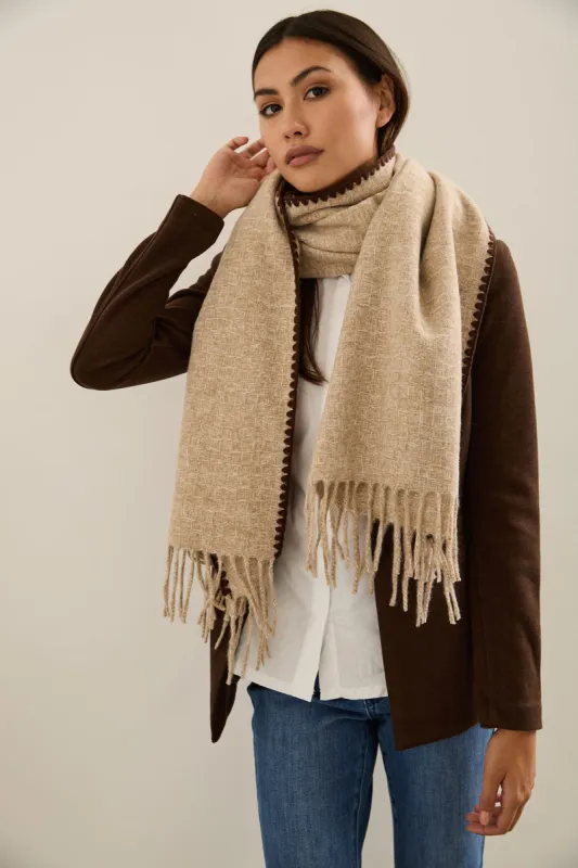 Scarf With Fringes sold by Tristan Style