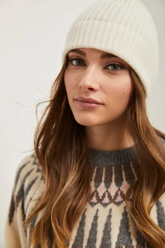 Cashmere beanie sold by Tristan Style