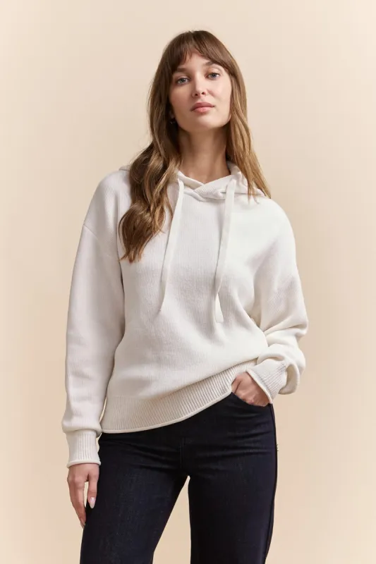 Hooded chenille sweater sold by Tristan Style