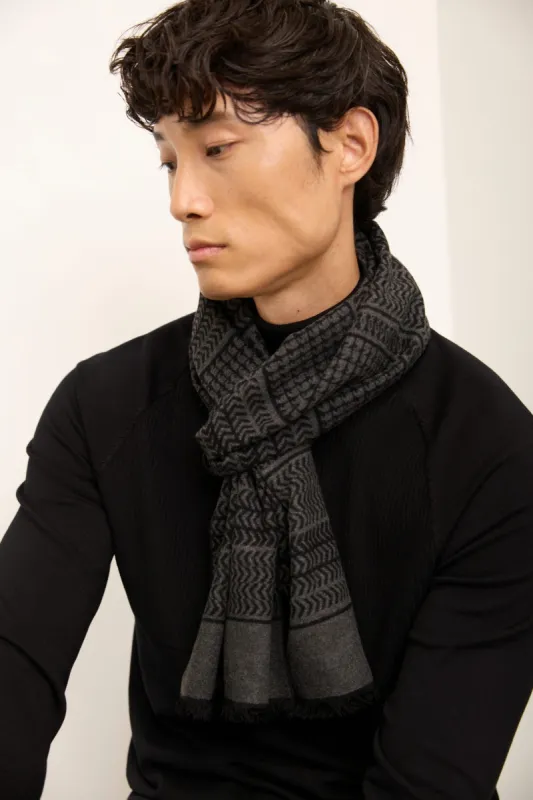 Stripes design brushed scarf sold by Tristan Style
