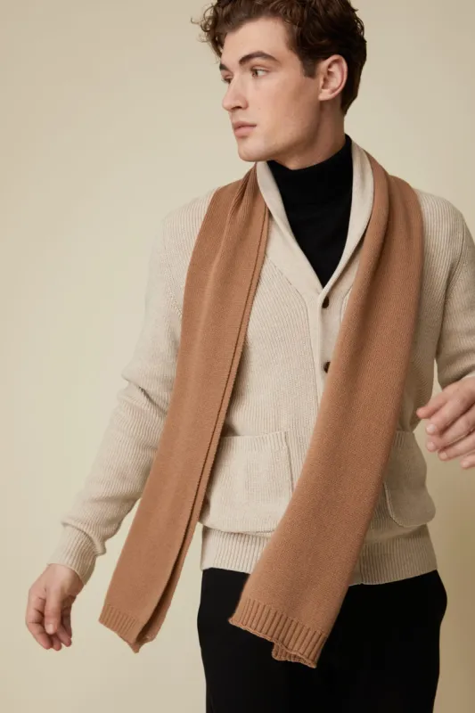 Solid knitted scarf sold by Tristan Style