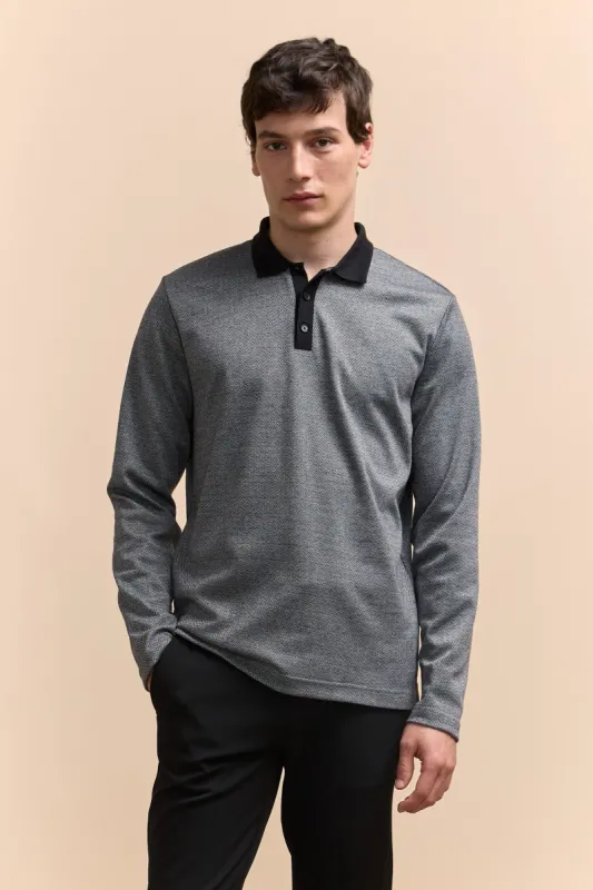 Herringbone polo sold by Tristan Style