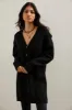Long cardigan with shoulder inserts sold by Tristan Style