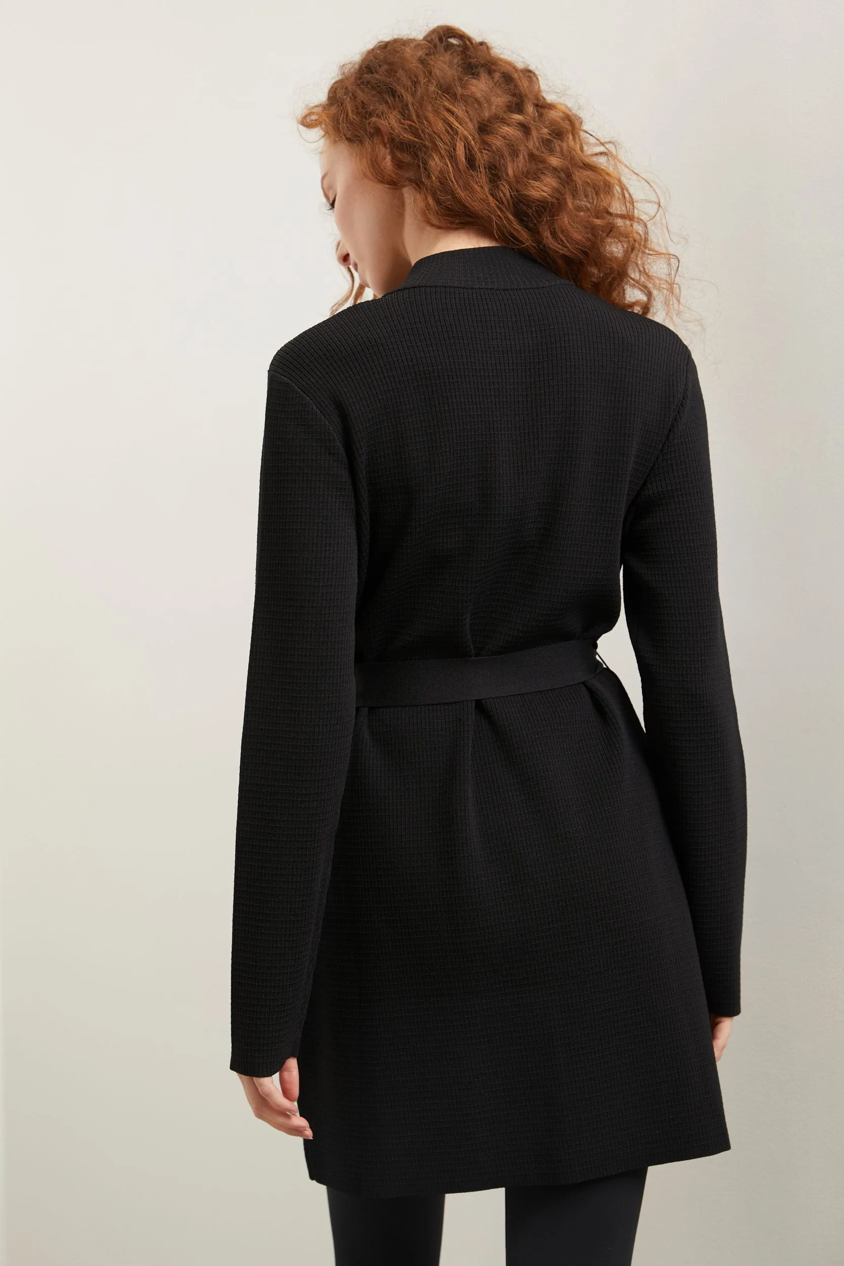 Long cardigan with flap pockets sold by Tristan Style product image thumbnail 4