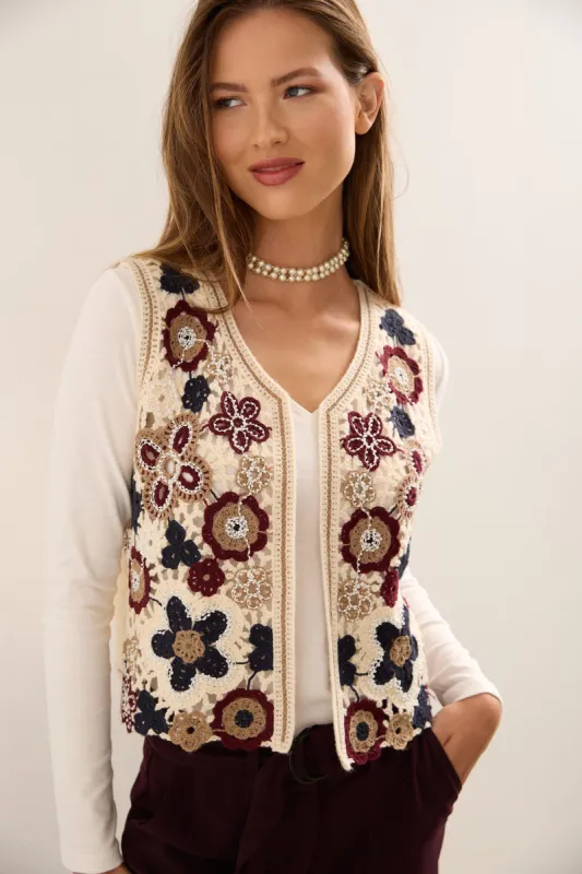 Crochet Vest sold by Tristan Style