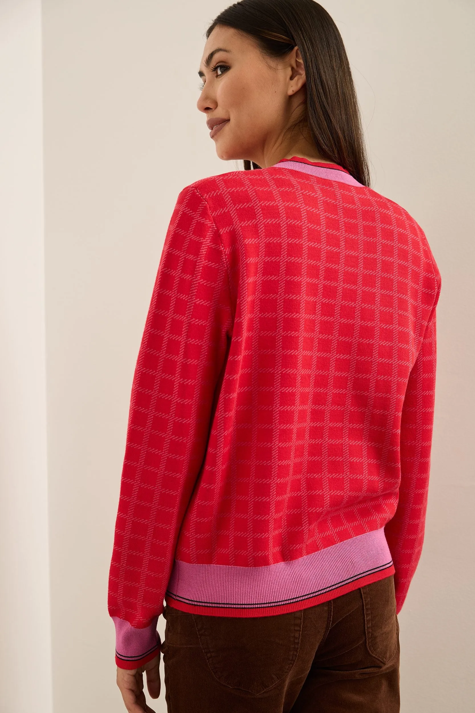 Jacquard Bomber Jacket With Patch sold by Tristan Style product image thumbnail 2