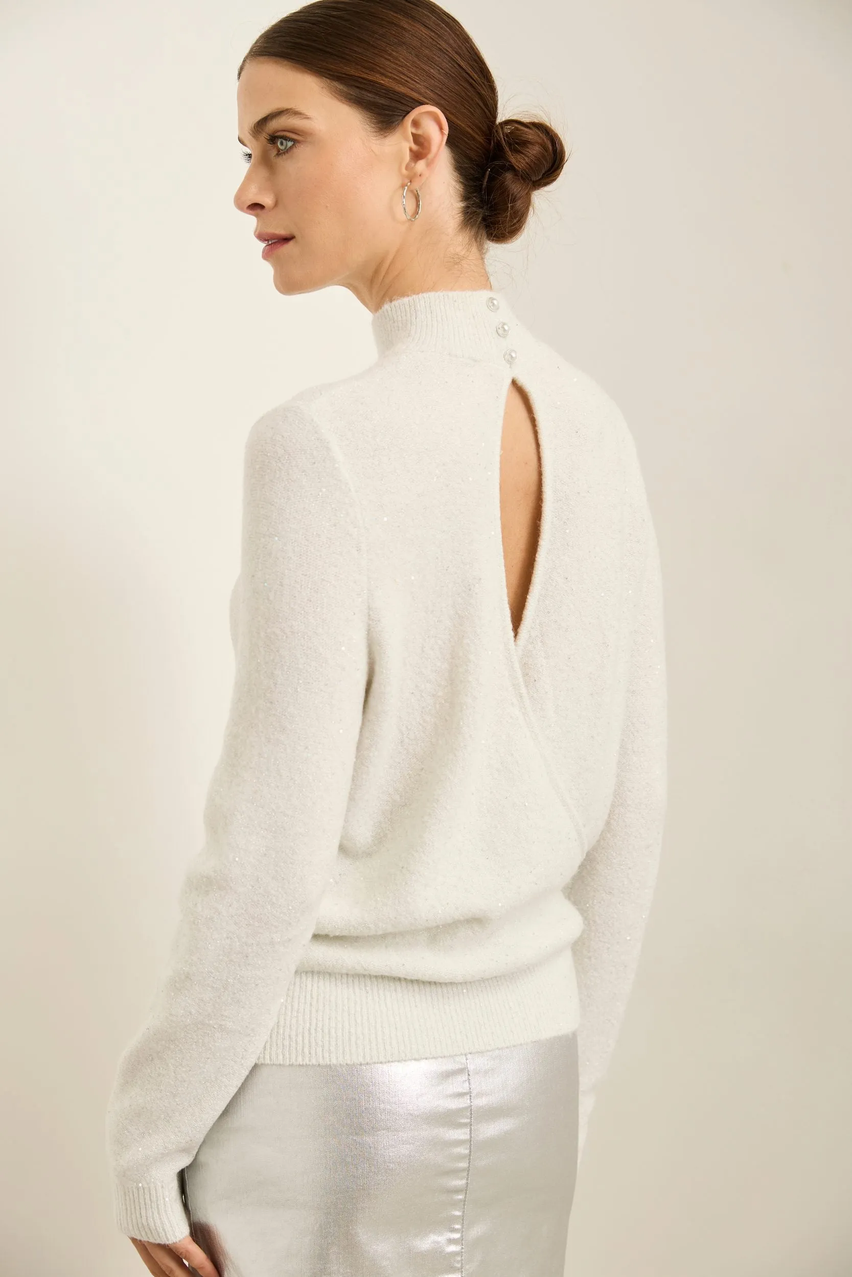 Open back sweater sold by Tristan Style product image thumbnail 2