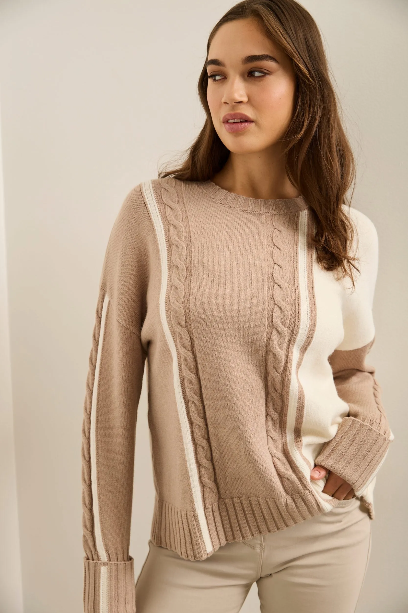 Cable-Knit Sweater sold by Tristan Style product image thumbnail 3
