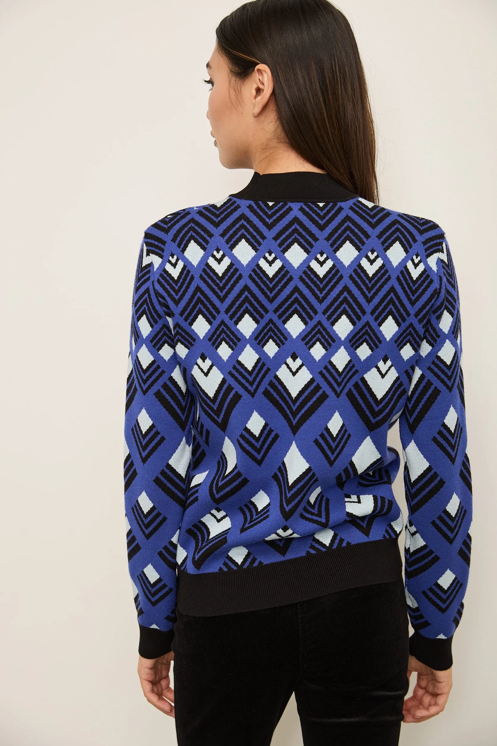 Geomertric Jacquard Sweater sold by Tristan Style product image thumbnail 2