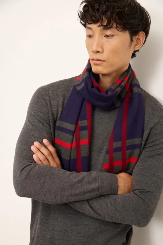 Striped Design Brushed Scarf sold by Tristan Style