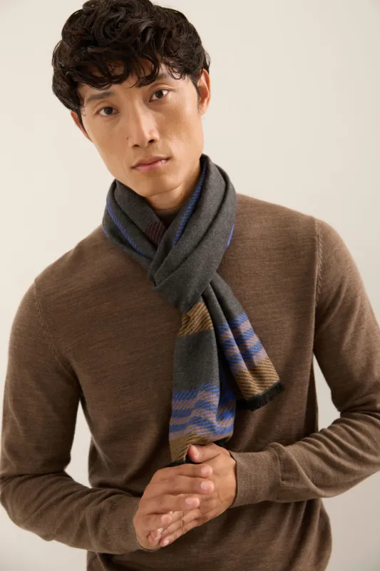 Stripes design brushed scarf sold by Tristan Style