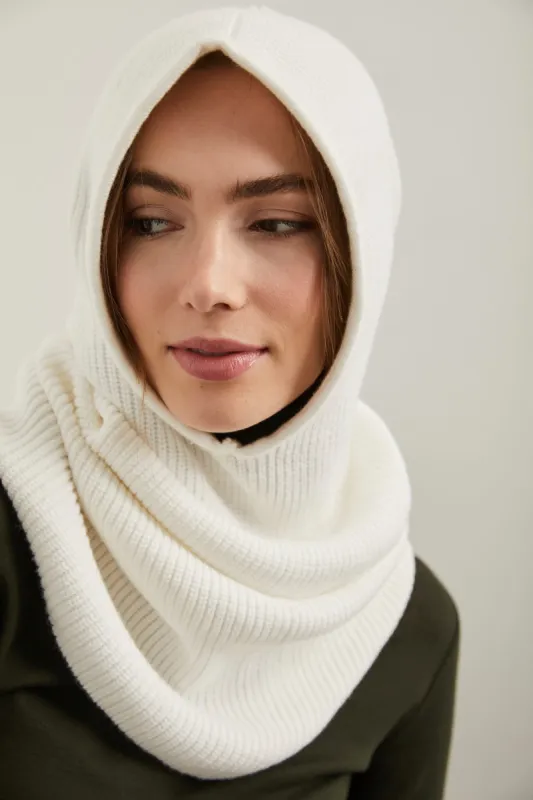 Knitted hood sold by Tristan Style