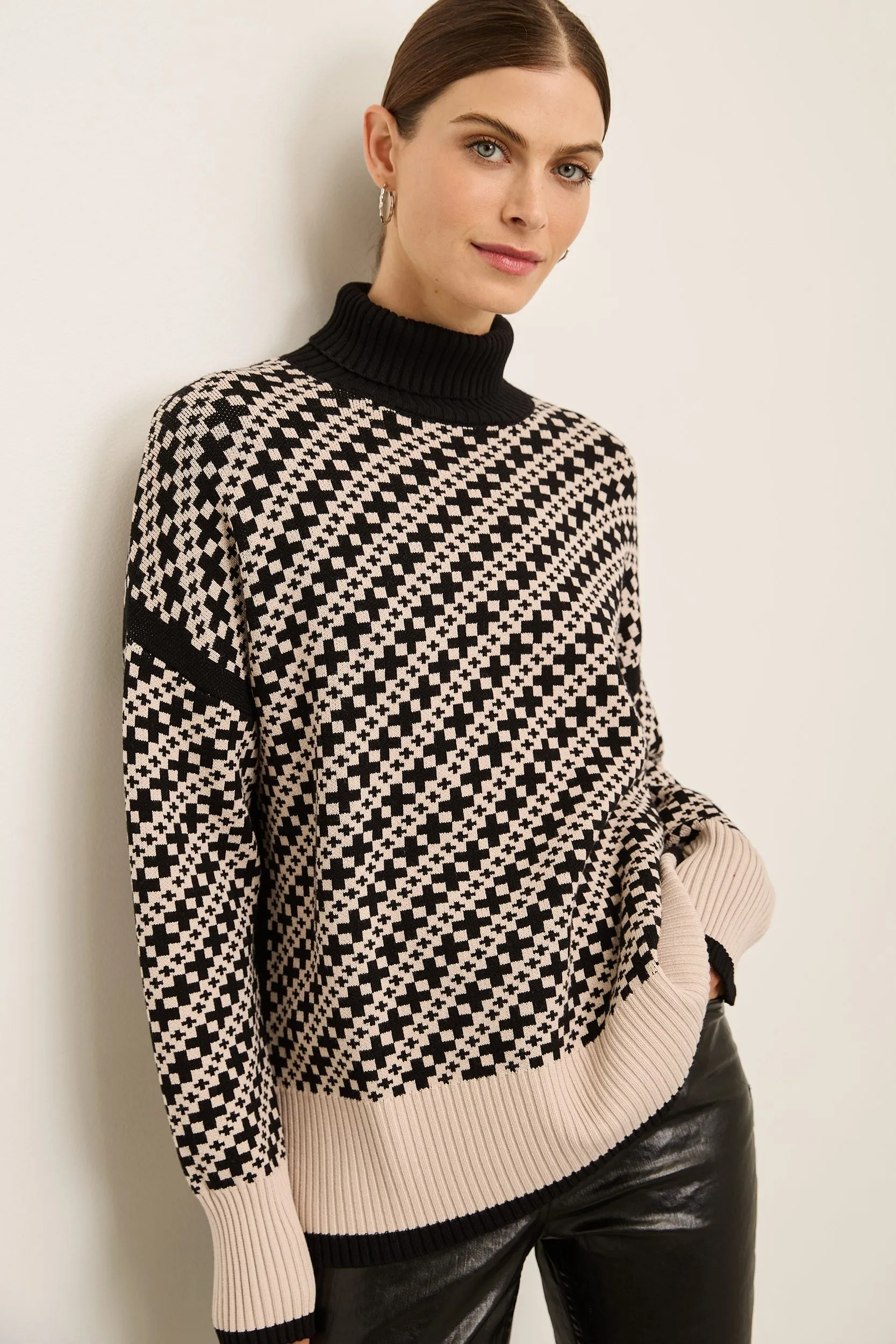 Oversize Jacquard Sweater sold by Tristan Style