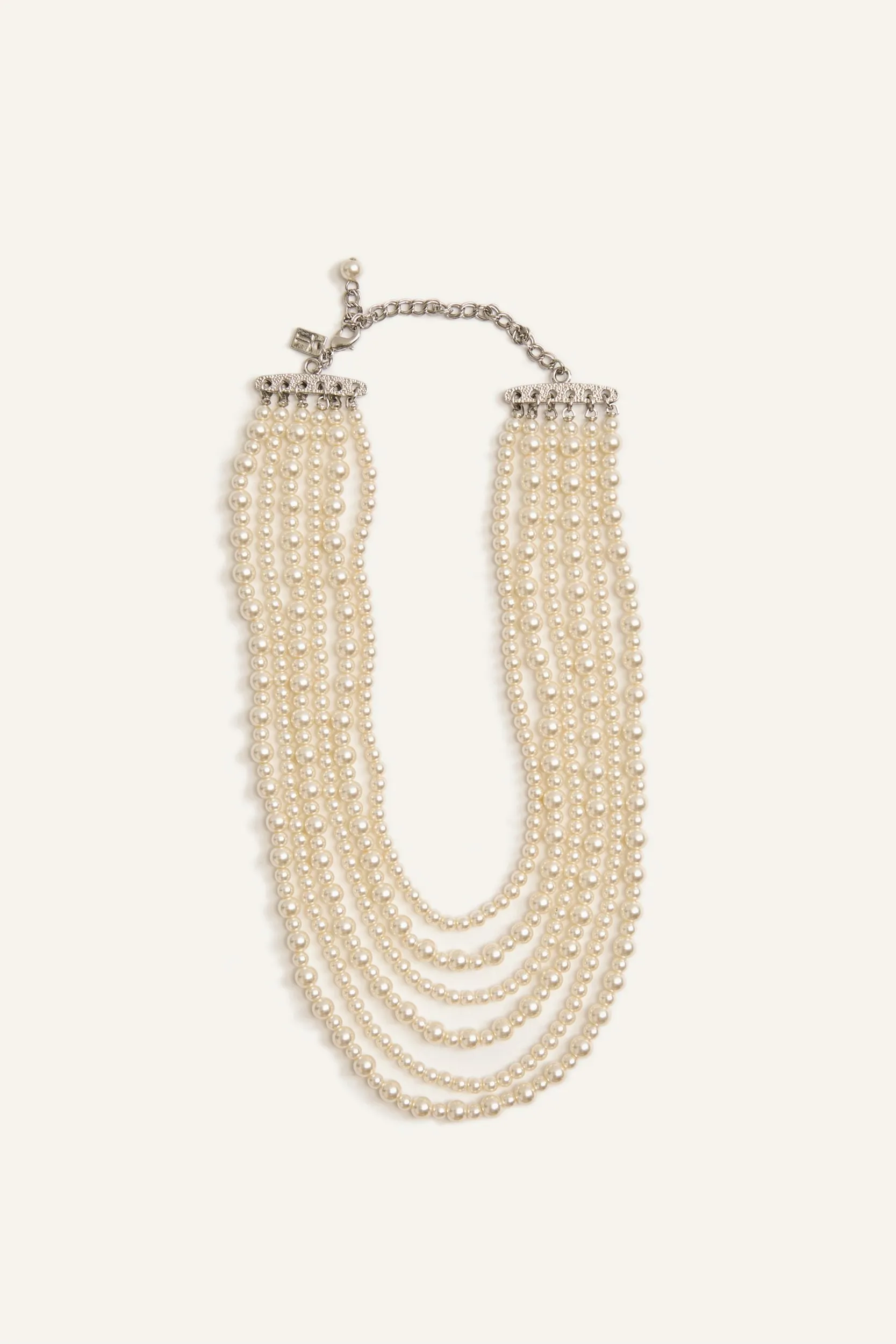 Multi Row Pearl Necklace sold by Tristan Style product image thumbnail 2