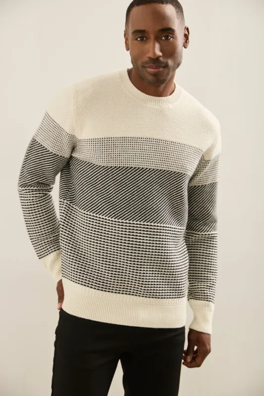 Jacquard Crew Neck Sweater sold by Tristan Style
