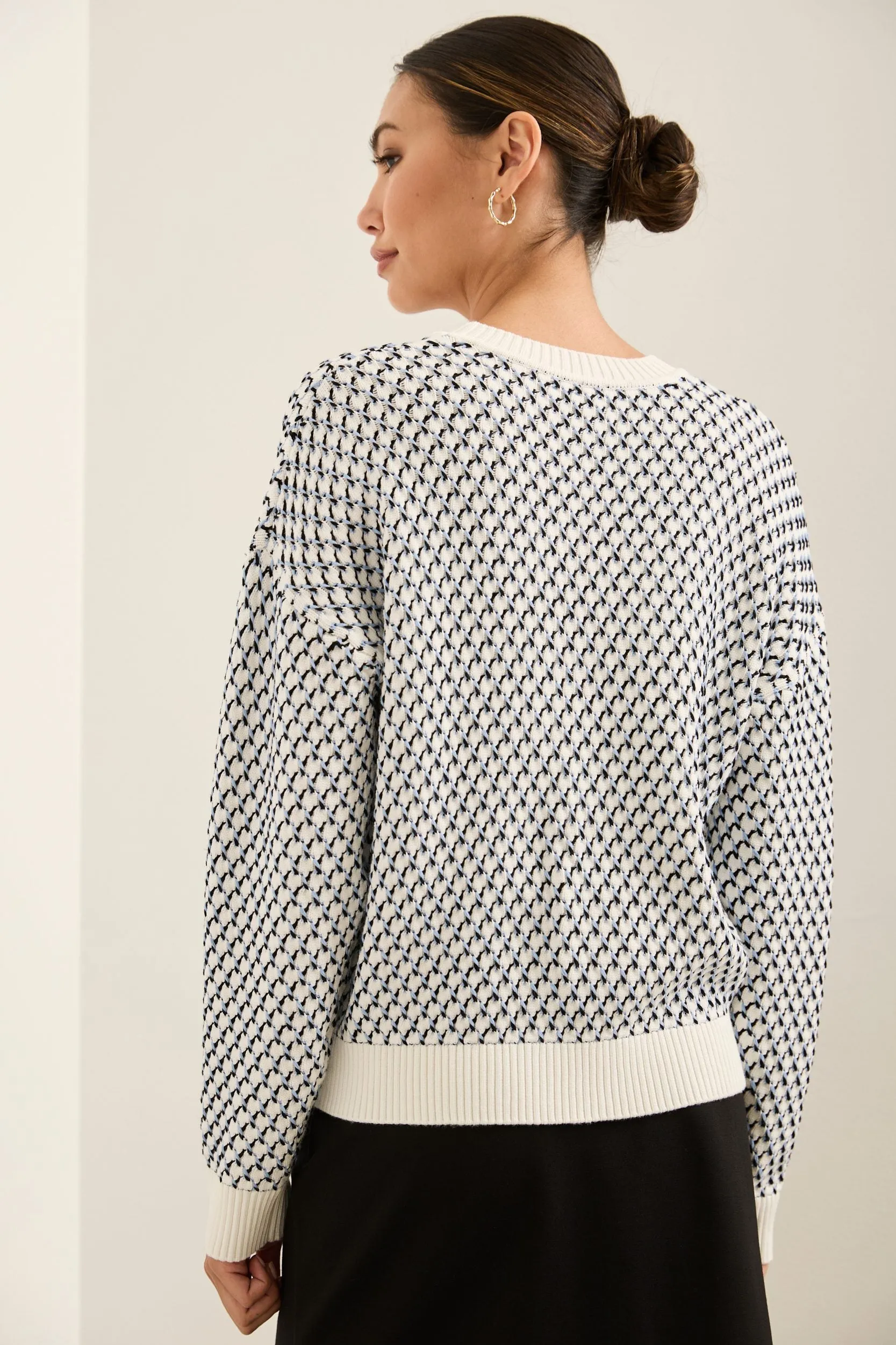 Textured Crew Neck Sweater sold by Tristan Style product image thumbnail 3