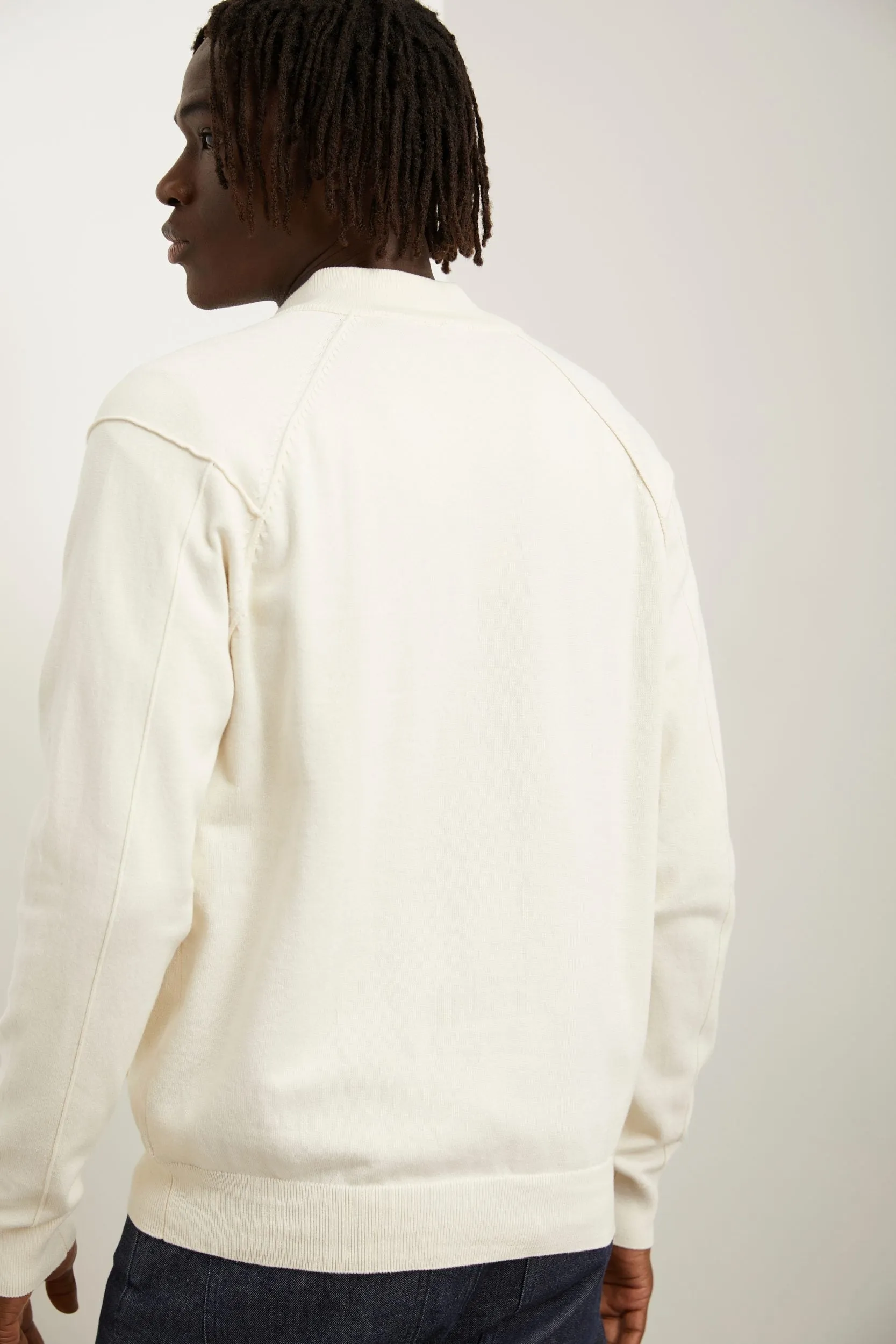 Mock neck zip cardigan sold by Tristan Style product image thumbnail 3