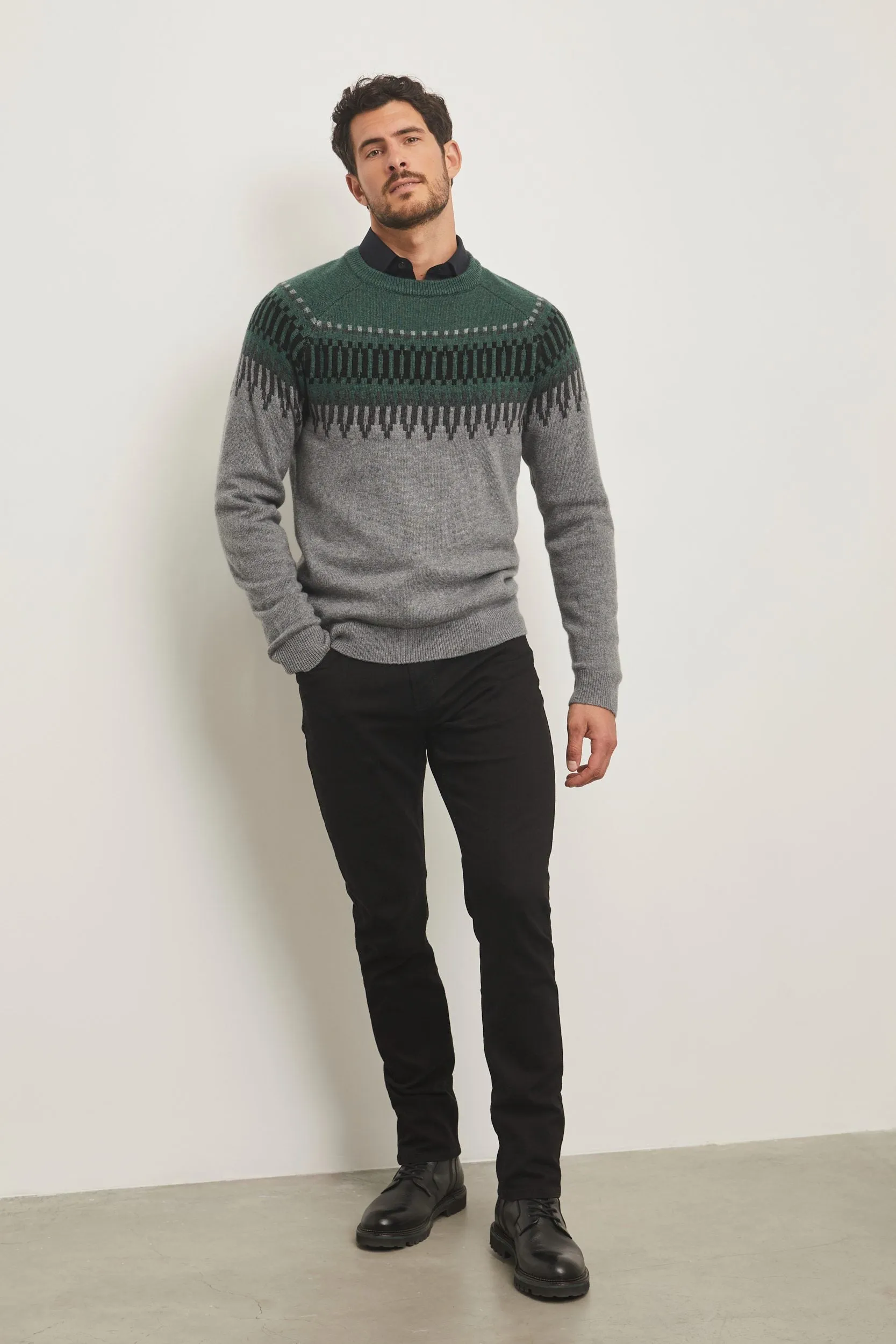 Fair isle crew sweater sold by Tristan Style product image thumbnail 5