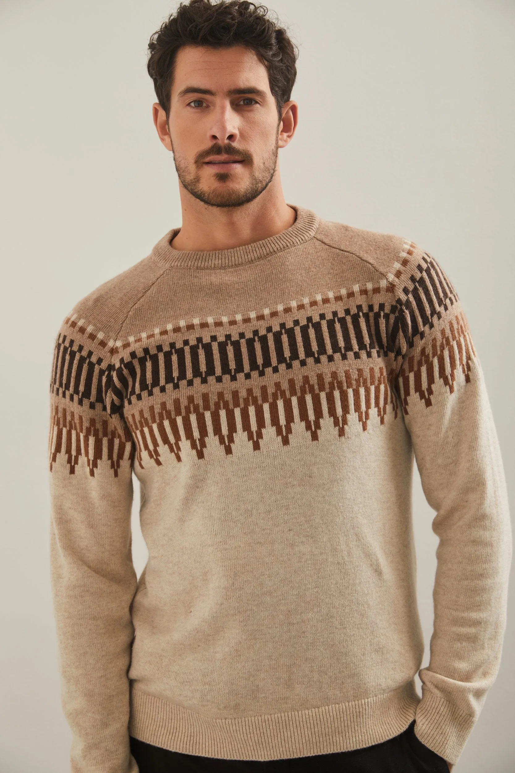 Fair isle crew sweater sold by Tristan Style product image thumbnail 2