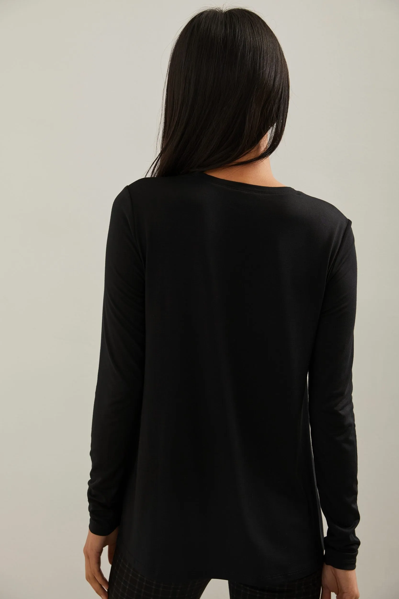 Long sleeve flared t-shirt sold by Tristan Style product image thumbnail 4