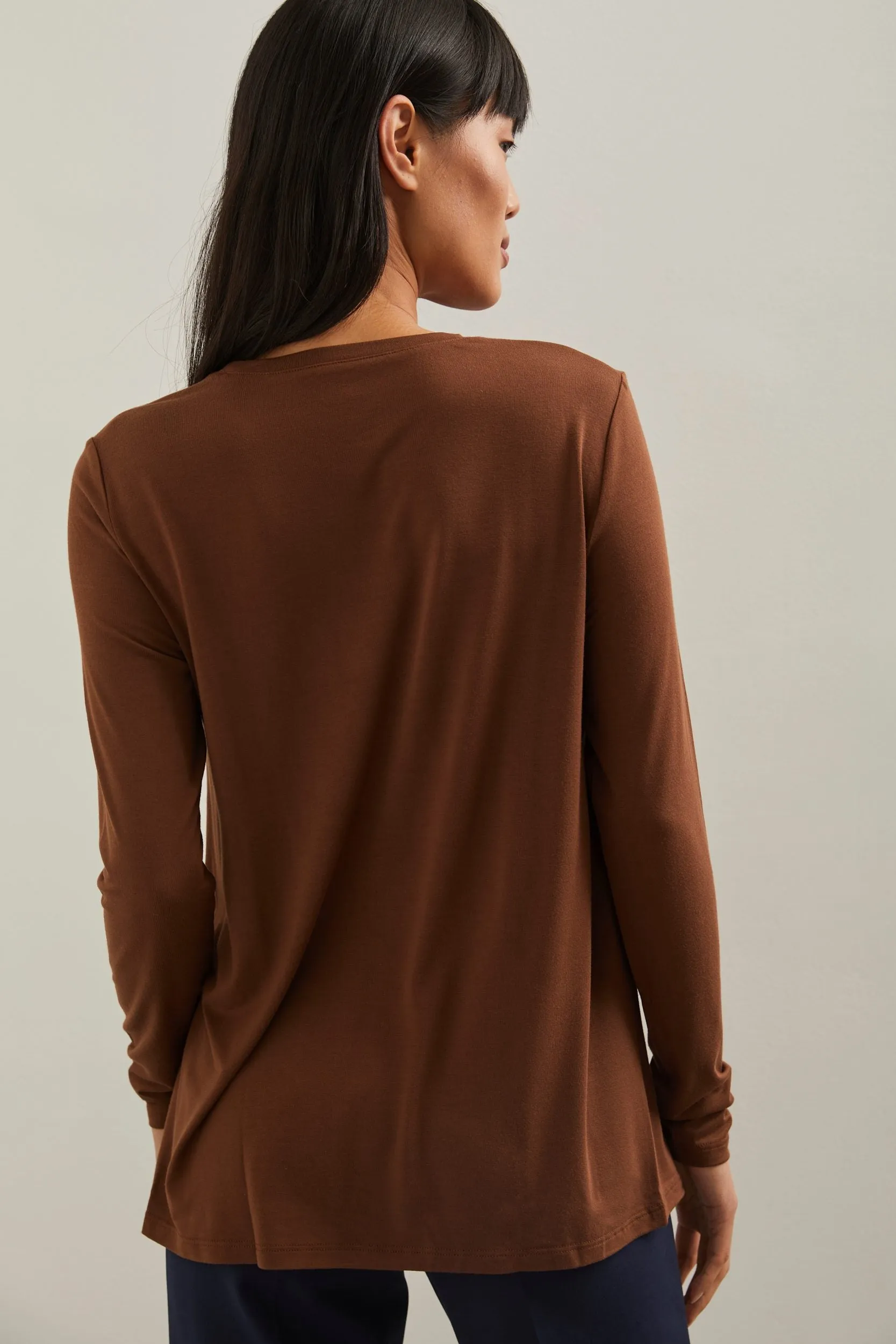 Long sleeve flared t-shirt sold by Tristan Style product image thumbnail 2