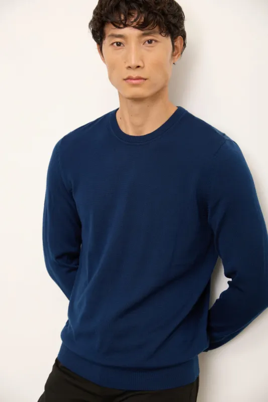 Merino Wool Crew Neck Sweater sold by Tristan Style