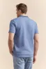 Jacquard polo with rib detail sold by Tristan Style