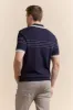 Contrasting details knitted polo sold by Tristan Style