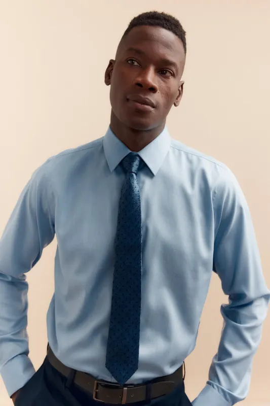 Polka dot jacquard tie sold by Tristan Style