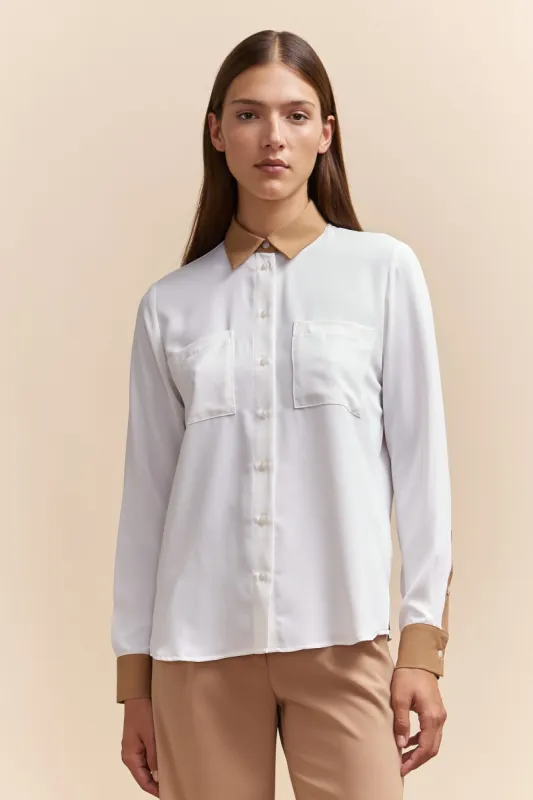 Regular shirt with applied pockets sold by Tristan Style