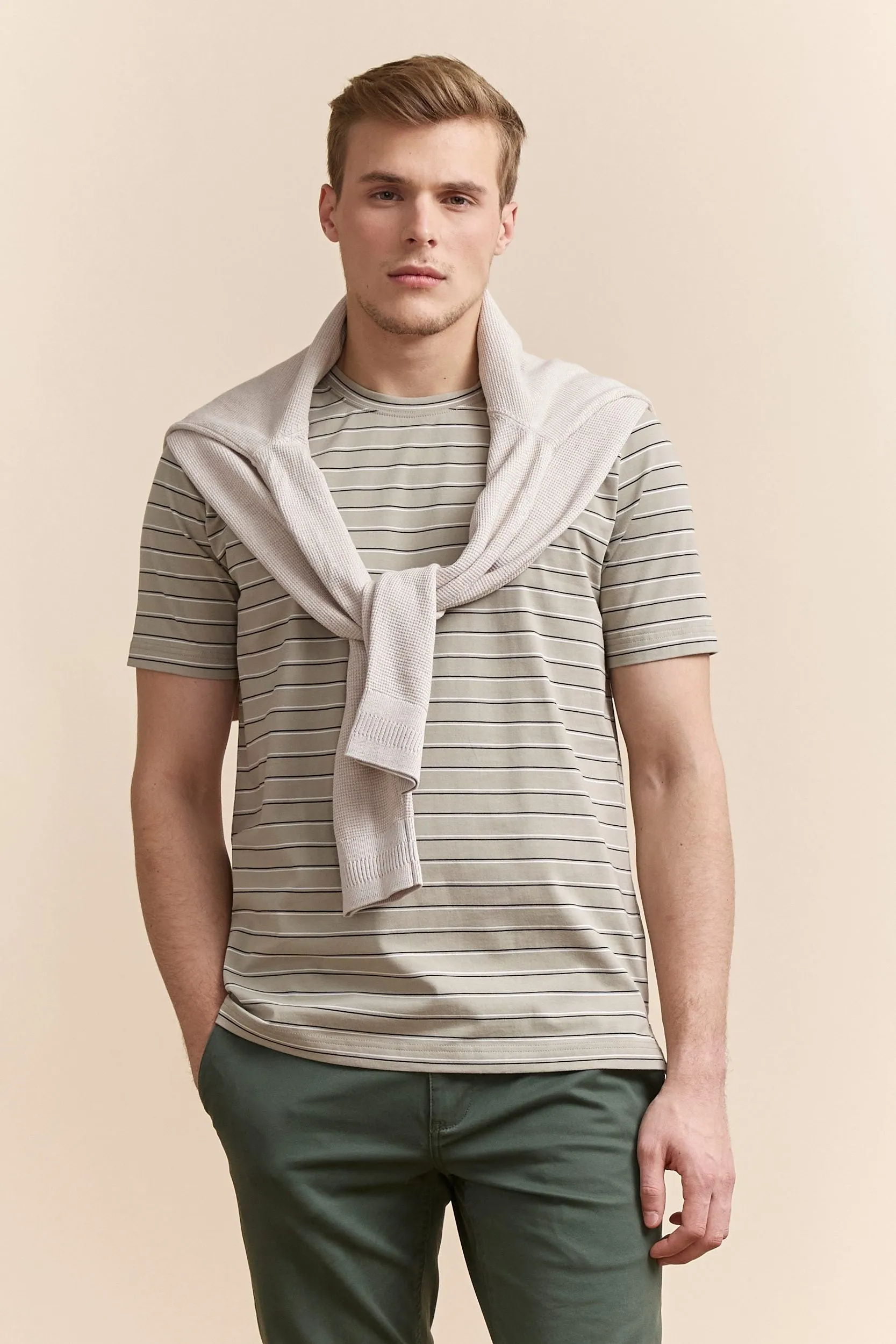 Striped t-shirt sold by Tristan Style