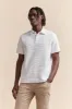 Polo with textured stripes sold by Tristan Style