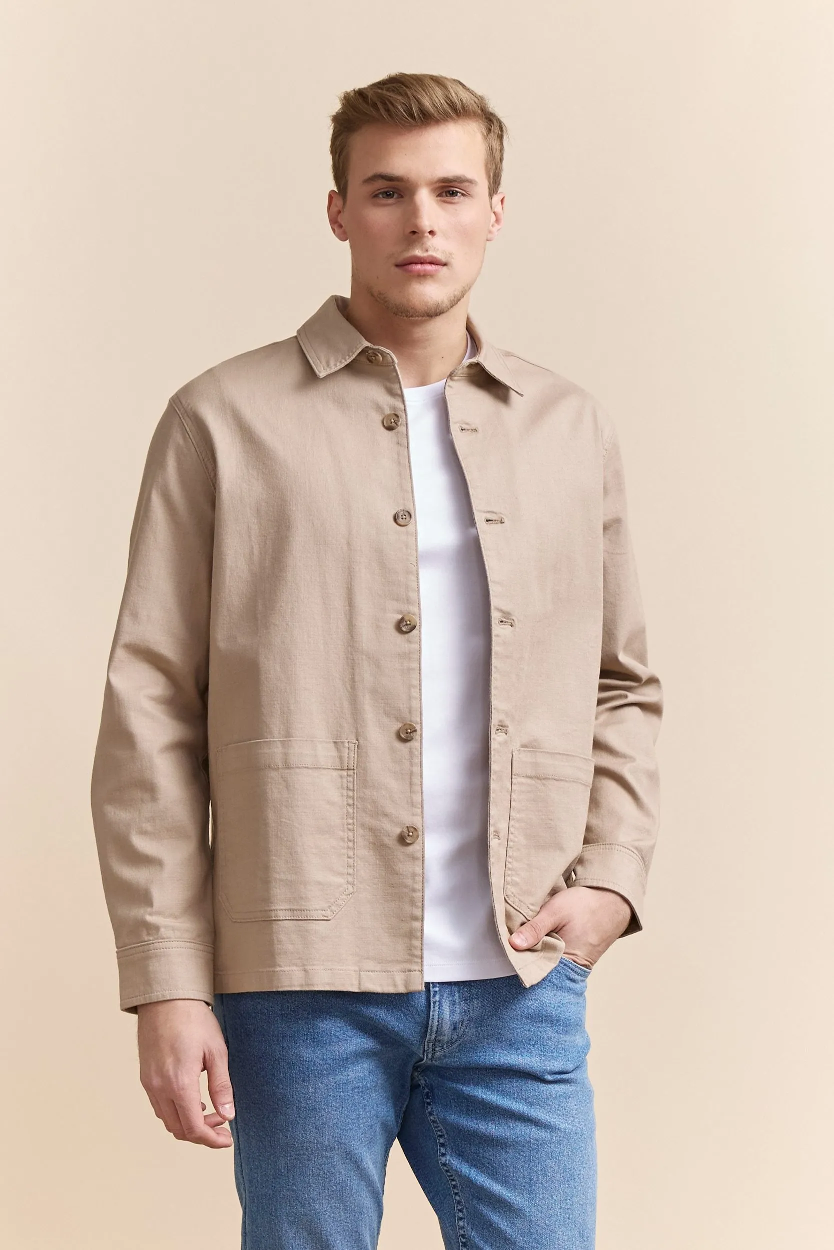 Textured overshirt sold by Tristan Style