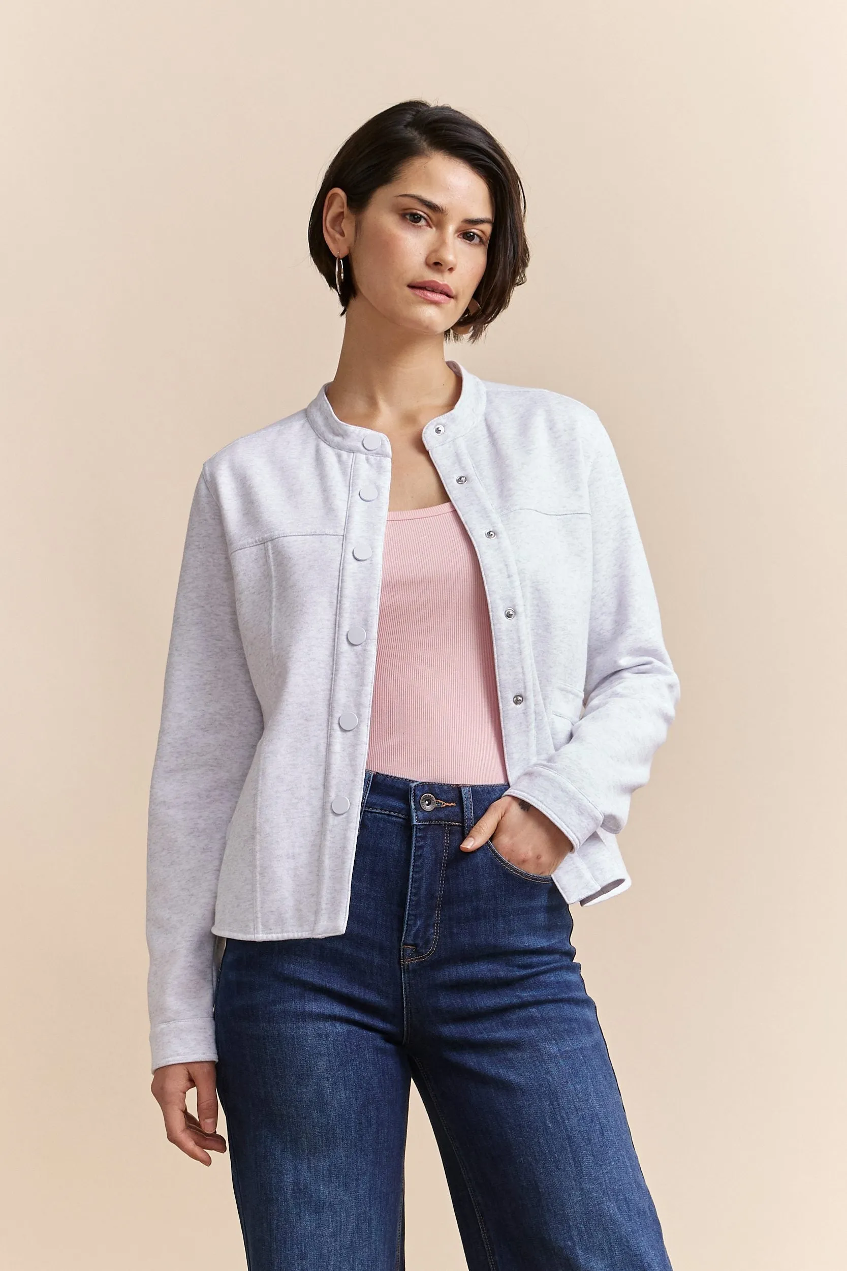 Casual fleece jacket sold by Tristan Style