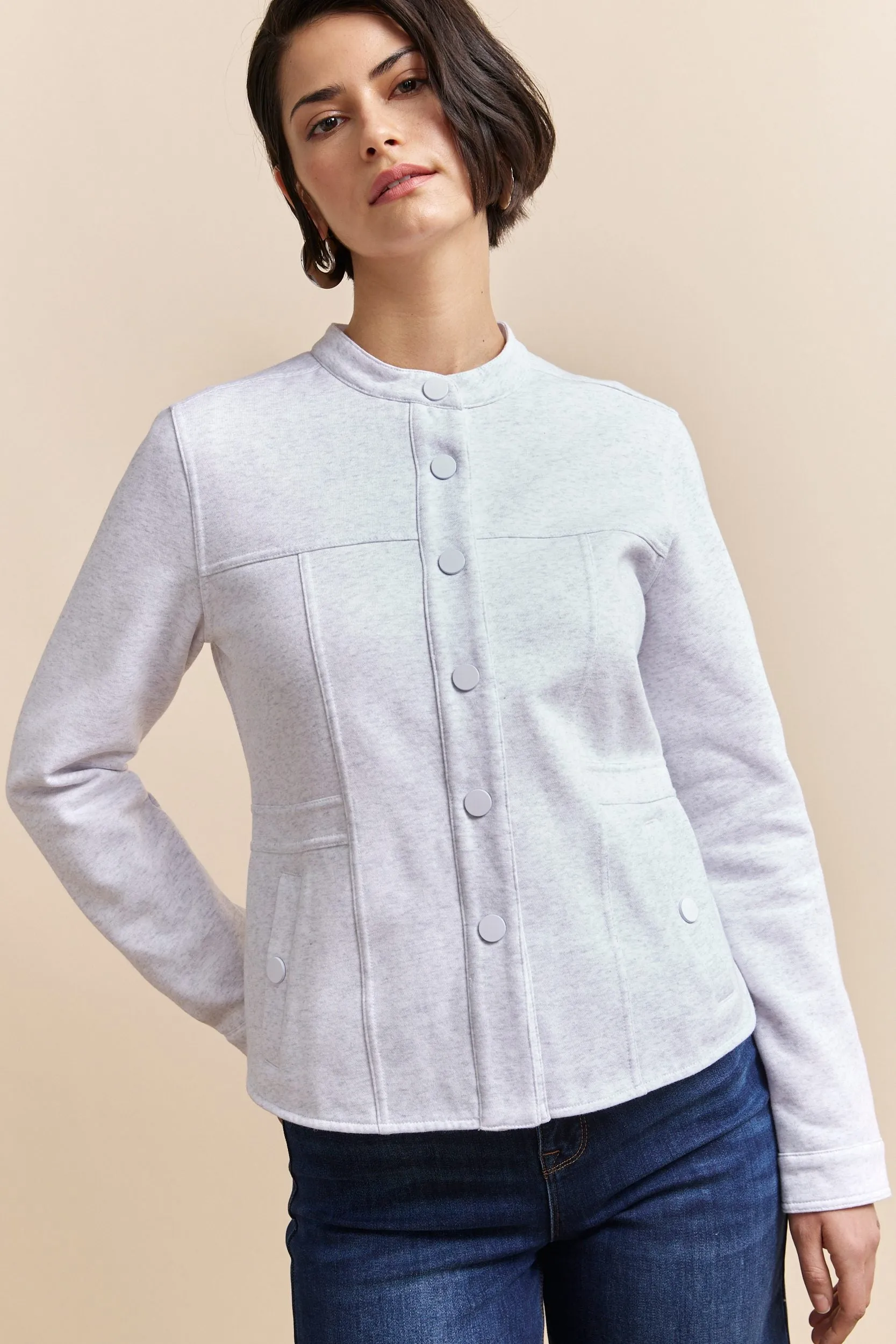 Casual fleece jacket sold by Tristan Style product image thumbnail 3