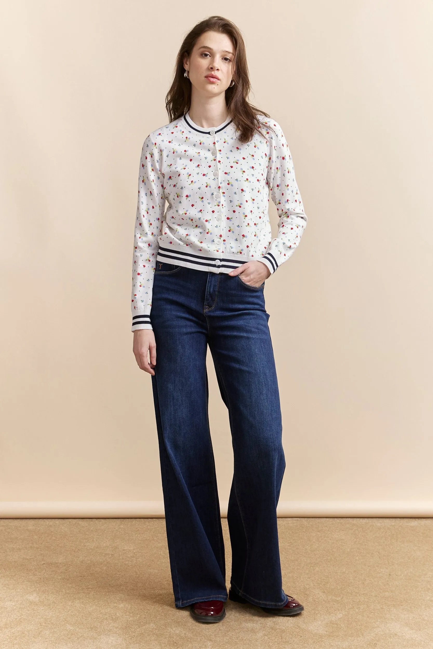 Printed cardigan sold by Tristan Style