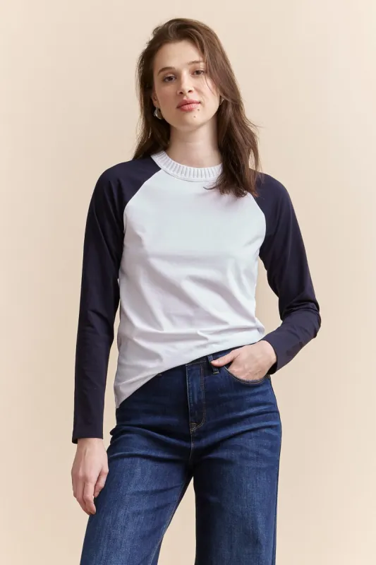 Raglan long-sleeve top sold by Tristan Style