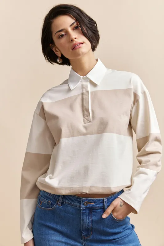 Striped rugby top sold by Tristan Style