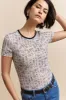 Textured T-shirt with print sold by Tristan Style