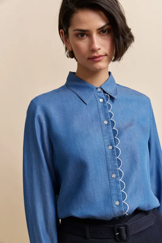 Denim look shirt sold by Tristan Style