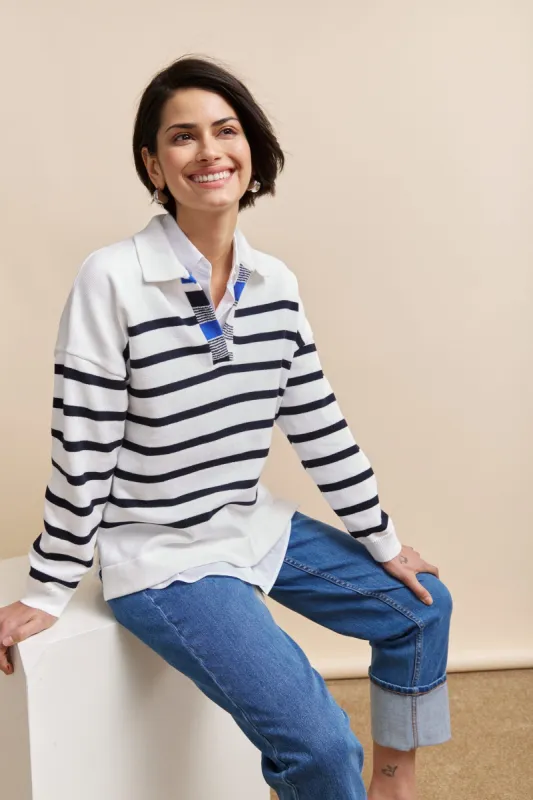 Striped sweater sold by Tristan Style