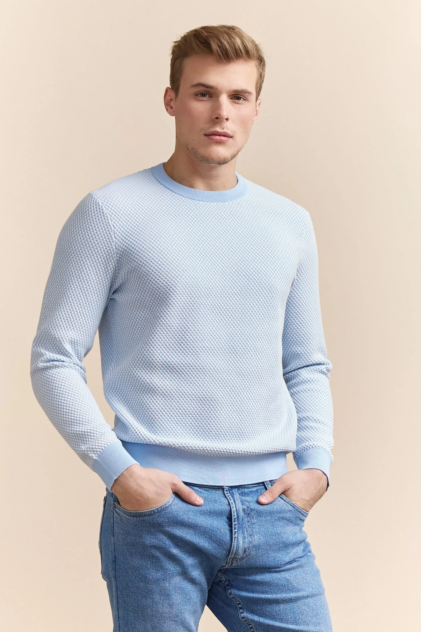 Crew neck sweater sold by Tristan Style