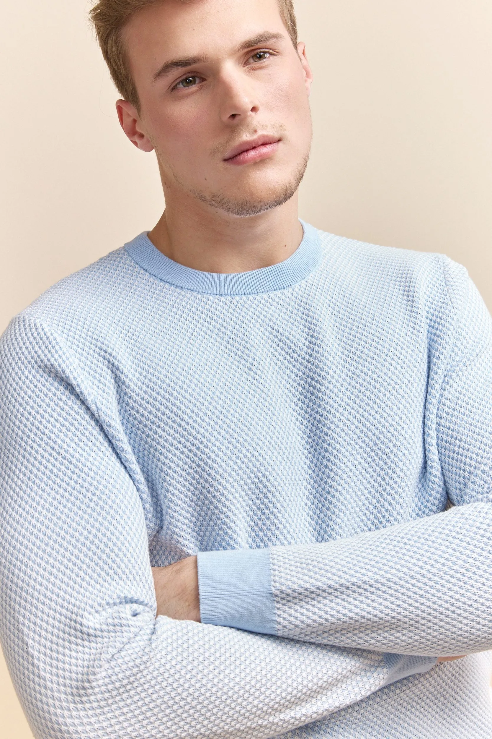 Crew neck sweater sold by Tristan Style product image thumbnail 3