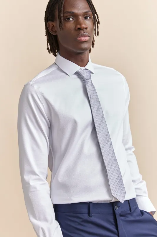 Micro pattern silk jacquard tie sold by Tristan Style