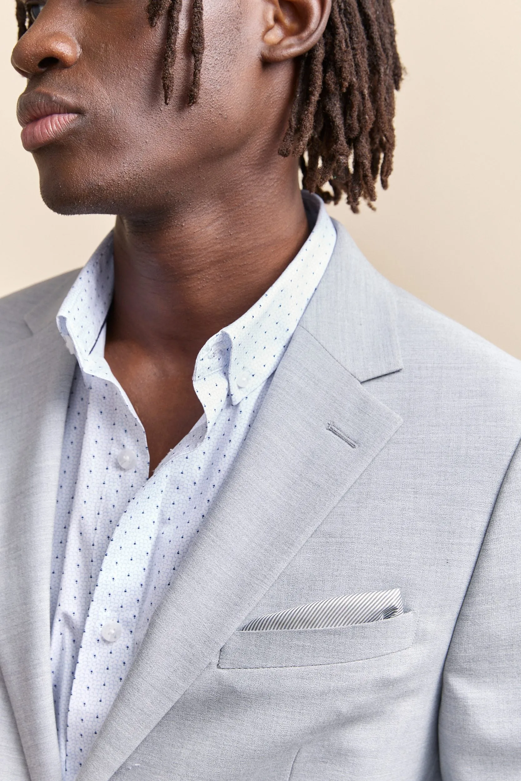 Solid extra-fitted blazer sold by Tristan Style product image thumbnail 3