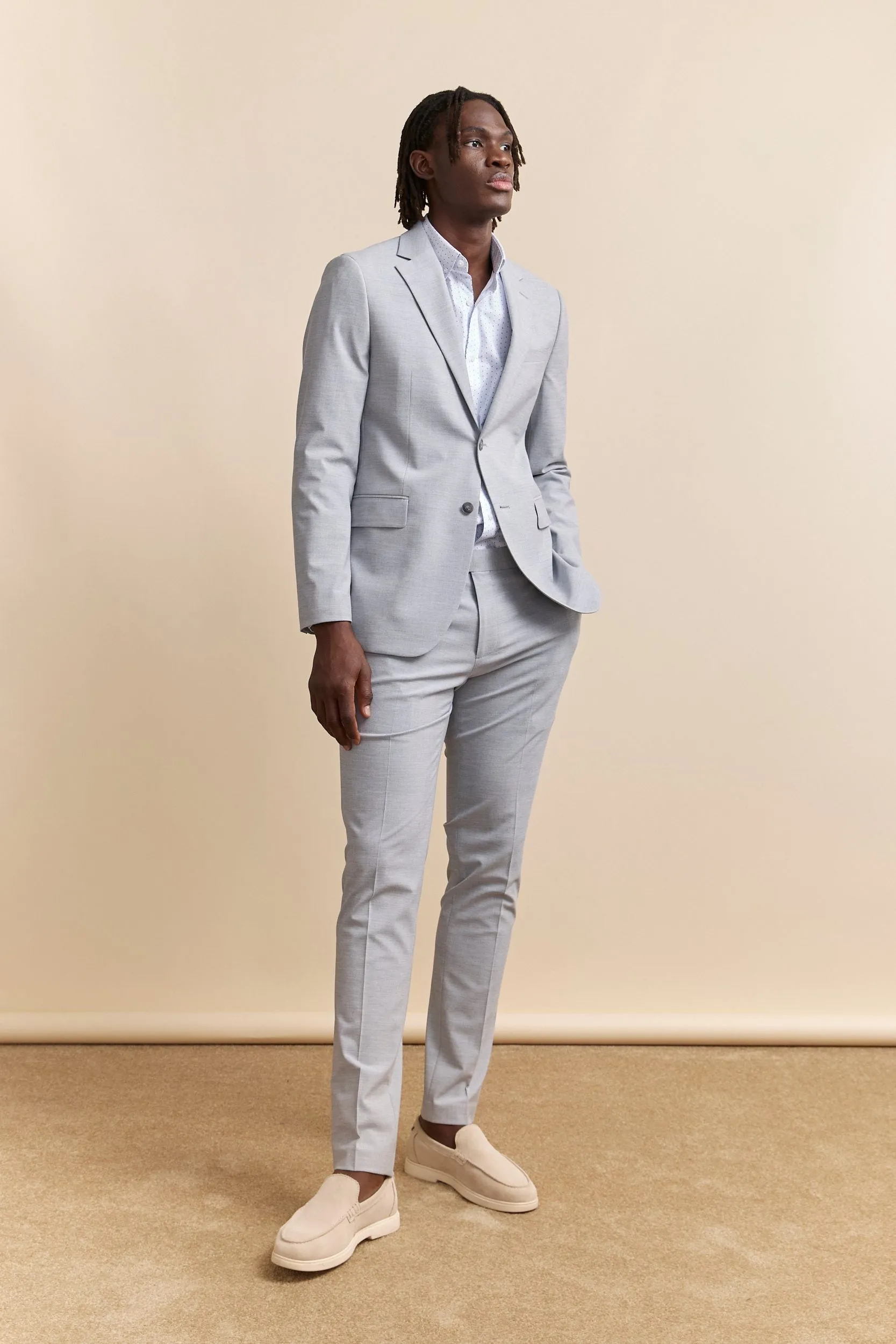 Solid extra-fitted blazer sold by Tristan Style product image thumbnail 4